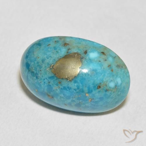 9,17 ctw natürlicher Mittelgrünes Blau Türkis, Oval, Lichtundurchlässig