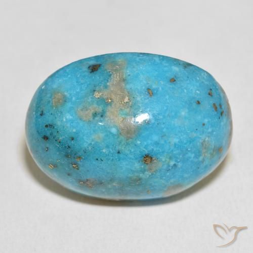 54.31ct Natürlicher grünlich-blau Türkis, Oval, Lichtundurchlässig