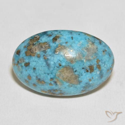 39.39ct Natürlicher Mittelgrünes Blau Türkis, Oval, Lichtundurchlässig