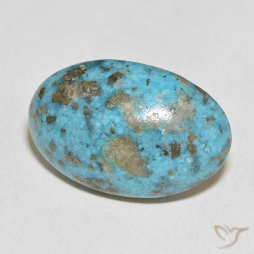 9,17 ctw natürlicher Mittelgrünes Blau Türkis, Oval, Lichtundurchlässig