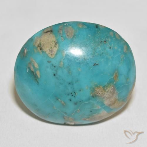 82.19ct Natürlicher Bläulich-grün Türkis, Oval, Lichtundurchlässig