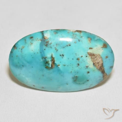 58.82ct Natürlicher Bläulich-grün Türkis, Oval, Lichtundurchlässig
