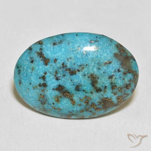 23.62ct Natürlicher Blau-grün Türkis, Oval, Lichtundurchlässig