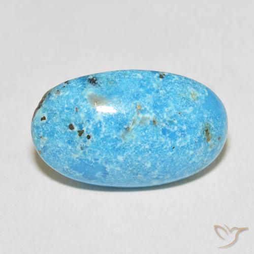 17.65ct Natürlicher Blaugrün Türkis, Oval, Lichtundurchlässig