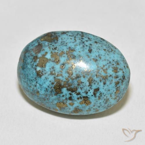 9,17 ctw natürlicher Mittelgrünes Blau Türkis, Oval, Lichtundurchlässig