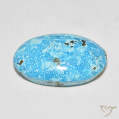 9,17 ctw natürlicher grünlich-blau Türkis, Oval, Lichtundurchlässig