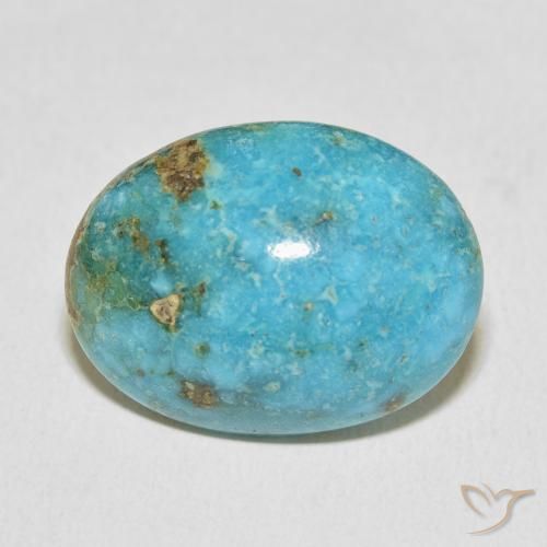 23.95ct Natürlicher Blau-grün Türkis, Oval, Lichtundurchlässig