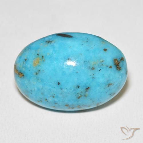 26.64ct Natürlicher Bläulich-grün Türkis, Oval, Lichtundurchlässig