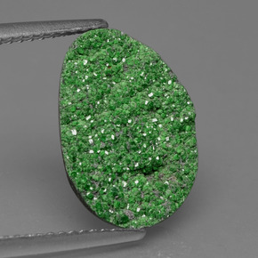 9,17 ctw natürlicher Grün Uwarowit-Granat-Druse, Ausgefallene Form, Lichtundurchlässig