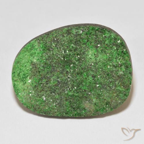 47.54ct Natürlicher Mittelgrün Uwarowit-Granat-Druse, Fantasie, Lichtundurchlässig