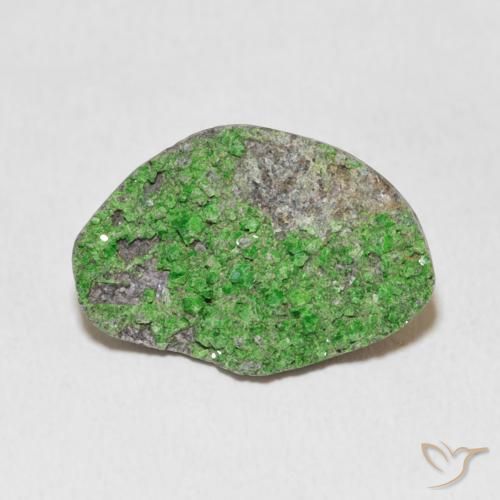 10.37ct Natürlicher Giftgrün Uwarowit-Granat-Druse, Fantasie, Lichtundurchlässig