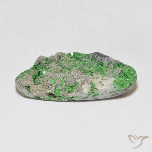 9,17 ctw natürlicher Deep Earthy Green Uwarowit-Granat-Druse, Fantasie, Lichtundurchlässig