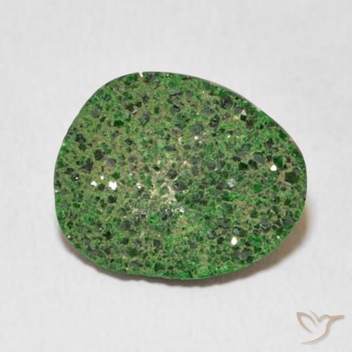 7.35ct Natürlicher Deep Earthy Green Uwarowit-Granat-Druse, Fantasie, Lichtundurchlässig