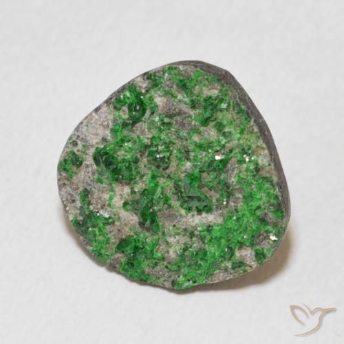 9,17 ctw natürlicher Deep Earthy Green Uwarowit-Granat-Druse, Fantasie, Lichtundurchlässig