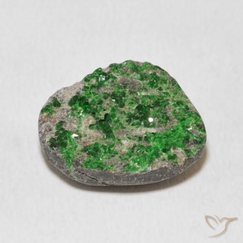 9,17 ctw natürlicher Deep Earthy Green Uwarowit-Granat-Druse, Fantasie, Lichtundurchlässig