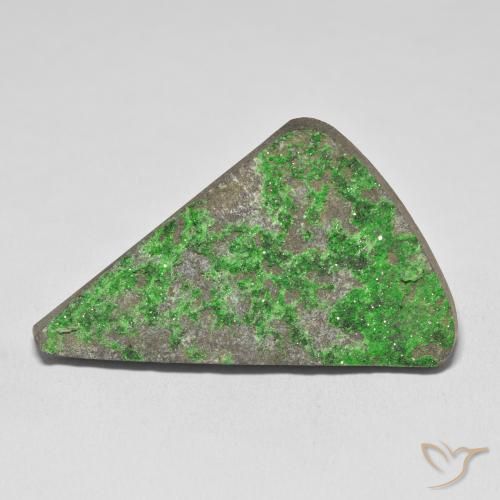 54.05ct Natürlicher limettengrün Uwarowit-Granat-Druse, Fantasie, Lichtundurchlässig