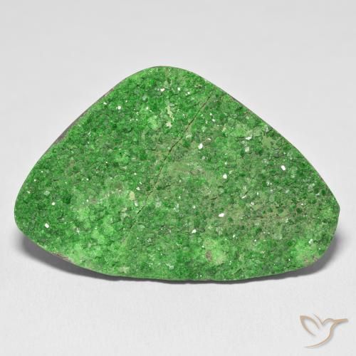 74.64ct Natürlicher Grün Uwarowit-Granat-Druse, Fantasie, Lichtundurchlässig