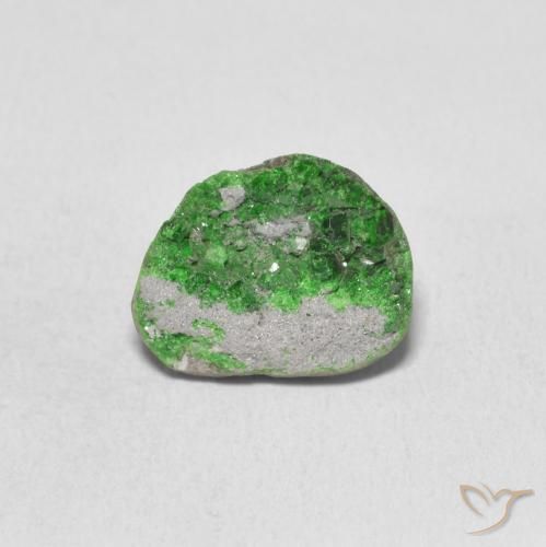 5.25ct Natürlicher Mittelgrün Uwarowit-Granat-Druse, Fantasie, Lichtundurchlässig