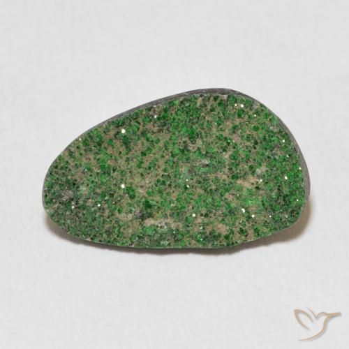 11.62ct Natürlicher Kieferngrün Uwarowit-Granat-Druse, Fantasie, Lichtundurchlässig