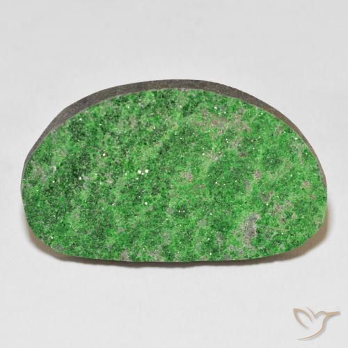 51.56ct Natürlicher limettengrün Uwarowit-Granat-Druse, Fantasie, Lichtundurchlässig
