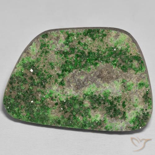 78.55ct Natürlicher Kieferngrün Uwarowit-Granat-Druse, Fantasie, Lichtundurchlässig