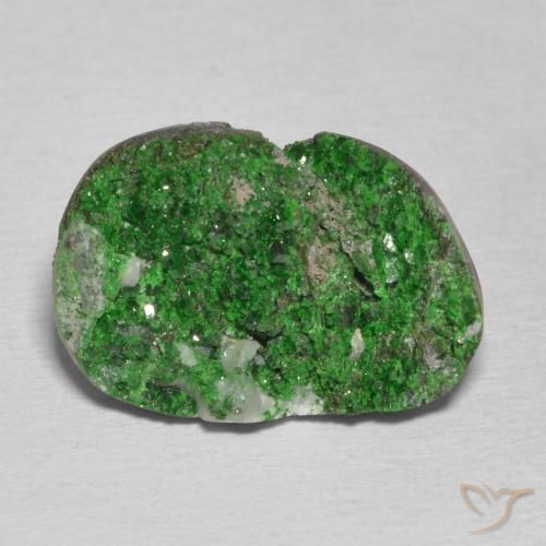 11.04ct Natürlicher Kieferngrün Uwarowit-Granat-Druse, Fantasie, Lichtundurchlässig