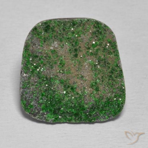 14.90ct Natürlicher tiefgrün Uwarowit-Granat-Druse, Fantasie, Lichtundurchlässig
