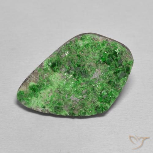 21.40ct Natürlicher dunkelgrün Uwarowit-Granat-Druse, Fantasie, Lichtundurchlässig