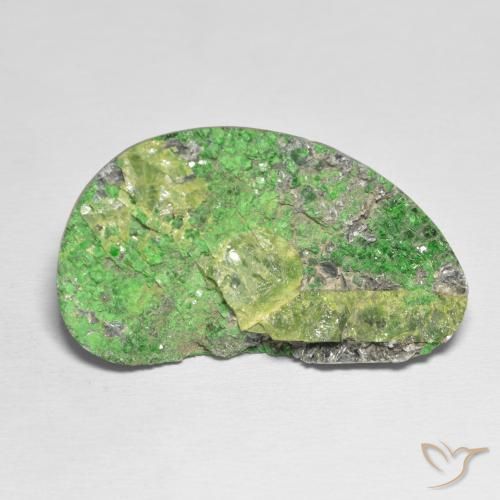 45.70ct Natürlicher limettengrün Uwarowit-Granat-Druse, Fantasie, Lichtundurchlässig