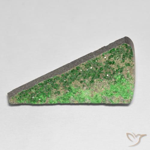 51.09ct Natürlicher Grün Uwarowit-Granat-Druse, Fantasie, Lichtundurchlässig
