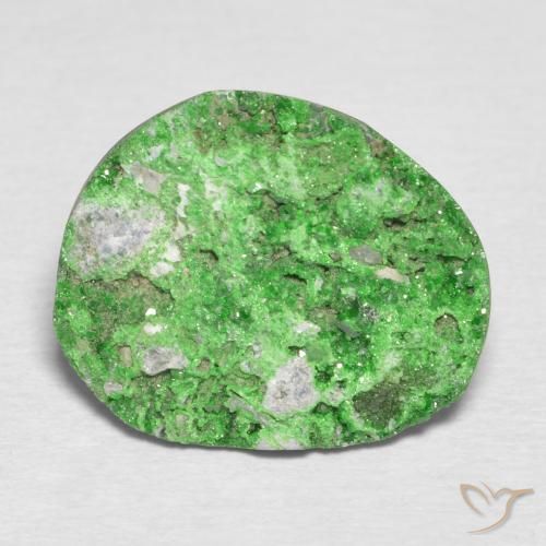 11.57ct Natürlicher hellgrün Uwarowit-Granat-Druse, Fantasie, Lichtundurchlässig