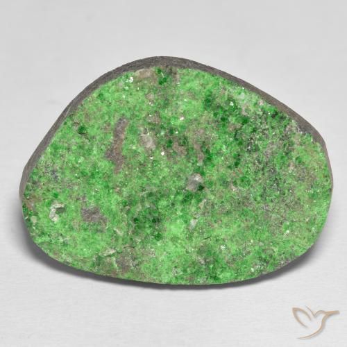 48.09ct Natürlicher Mittelgrün Uwarowit-Granat-Druse, Fantasie, Lichtundurchlässig