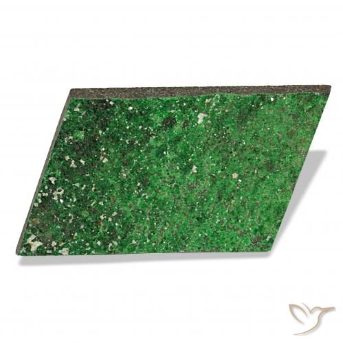 9,17 ctw natürlicher Deep Earthy Green Uwarowit-Granat-Druse, Fantasie, Lichtundurchlässig