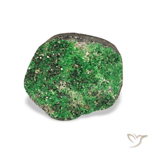 5.86ct dunkelgrün Uwarowit-Granat-Druse Edelsteine, Fantasie, Lichtundurchlässig