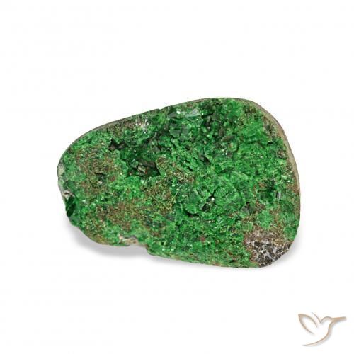 9,17 ctw natürlicher Deep Earthy Green Uwarowit-Granat-Druse, Fantasie, Lichtundurchlässig