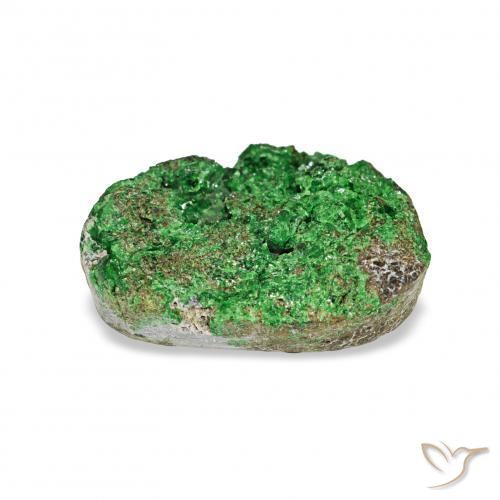 9,17 ctw natürlicher Deep Earthy Green Uwarowit-Granat-Druse, Fantasie, Lichtundurchlässig