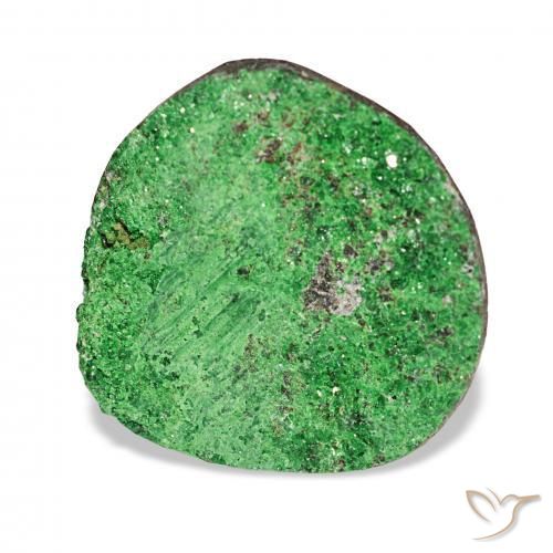 9,17 ctw natürlicher Deep Earthy Green Uwarowit-Granat-Druse, Fantasie, Lichtundurchlässig