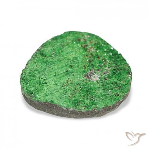 9,17 ctw natürlicher Deep Earthy Green Uwarowit-Granat-Druse, Fantasie, Lichtundurchlässig
