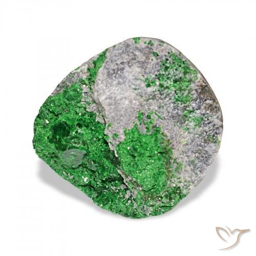 9,17 ctw natürlicher Deep Earthy Green Uwarowit-Granat-Druse, Fantasie, Lichtundurchlässig