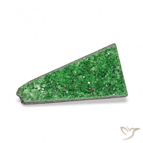 5.56ct dunkelgrün Uwarowit-Granat-Druse, Fantasie, Lichtundurchlässig