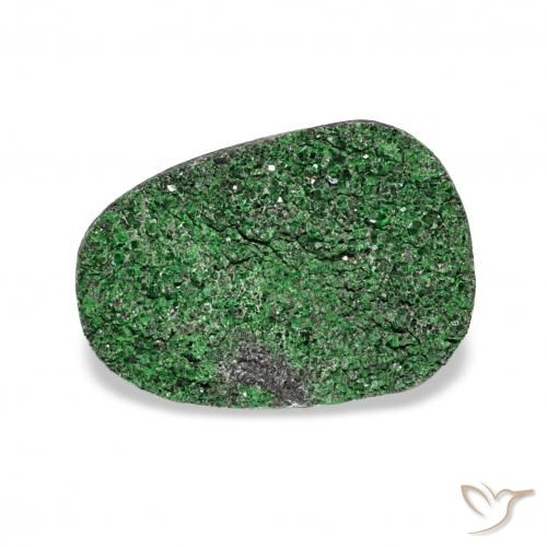 5.96ct Grün Uwarowit-Granat-Druse, Fantasie, Lichtundurchlässig