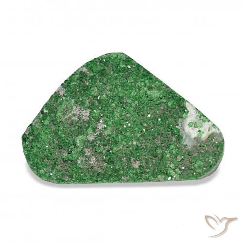19.53ct Deep Earthy Green Uwarowit-Granat-Druse, Fantasie, Lichtundurchlässig