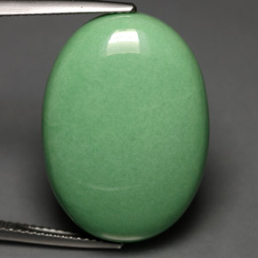 19,28 ctw natürlicher grüner Variscit, Oval Schliff, Lichtundurchlässig