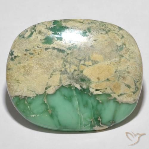 60.66ct Natürlicher Mittelgrün Variszit, Kissen, Lichtundurchlässig