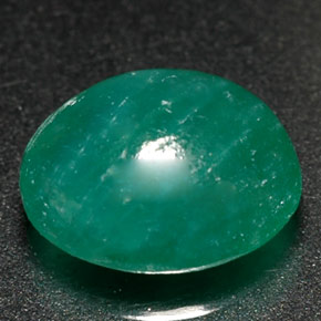 1,98 ctw natürlicher grüner Verdith, Oval Schliff, Lichtdurchlässig