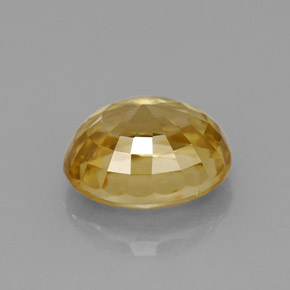 3,95 ctw natürlicher gelber Zirkon, Oval Schliff, VS