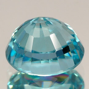 3,54 ctw natürlicher blauer Zirkon, Oval Schliff, VVS