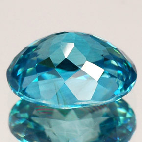 2,49 ctw natürlicher blauer Zirkon, Oval Schliff, VVS-VS
