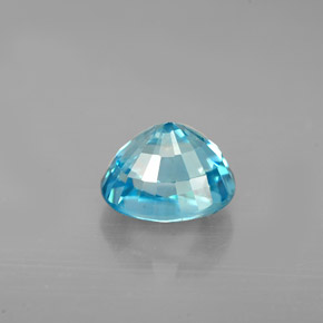 2,66 ctw natürlicher blauer Zirkon, Oval Schliff, VVS-VS