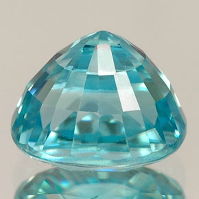 3,57 ctw natürlicher blauer Zirkon, Oval Schliff, VVS
